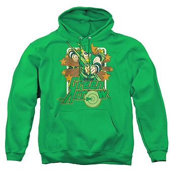 DC Comics Green Arrow Stars Adult Pull Over Hoodie
