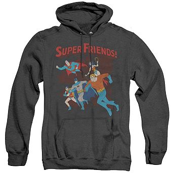 DC Comics Super Running Adult Heather Hoodie
