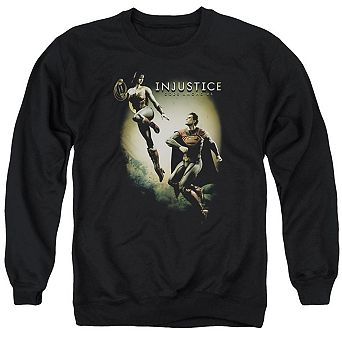Injustice Gods Among Us Battle Of The Gods Adult Crewneck Sweatshirt