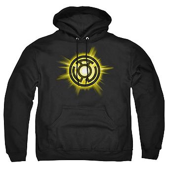Green Lantern Yellow Glow Adult Pull Over Hoodie