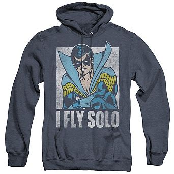 DC Comics Fly Solo Adult Heather Hoodie