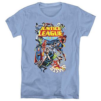 Justice League Of America League A Plenty Short Sleeve Womens T-shirt