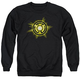 Green Lantern Yellow Glow Adult Crewneck Sweatshirt
