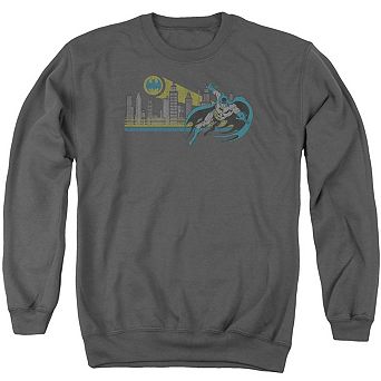 Dc Comics Gotham Retro Adult Crewneck Sweatshirt