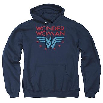 DC Comics Wonder Woman Wonder Stars Adult Pull Over Hoodie
