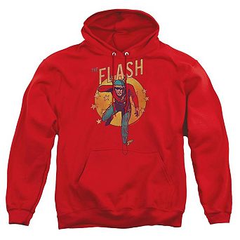 DC Comics Flash Circle & Stars Adult Pull Over Hoodie