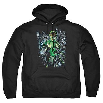 Green Lantern Surrounded By Death Adult Pull Over Hoodie