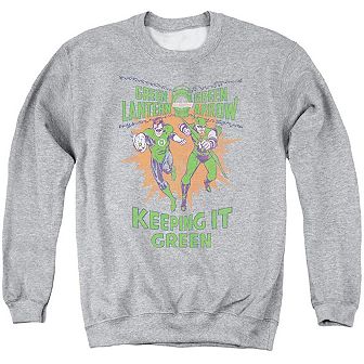 Green Lantern Keeping It Green Adult Crewneck Sweatshirt
