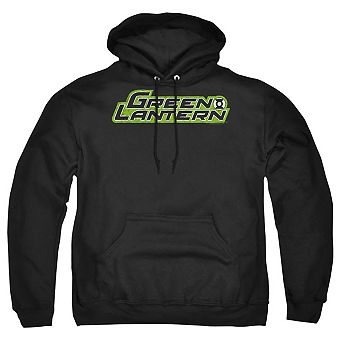 Green Lantern Scribble Title Adult Pull Over Hoodie