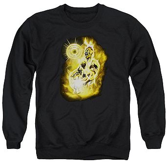 Green Lantern Sinestro Nebula Adult Crewneck Sweatshirt