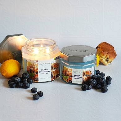 ScentWorx Lemon Blueberry Scone 8-oz. Candle Jar
