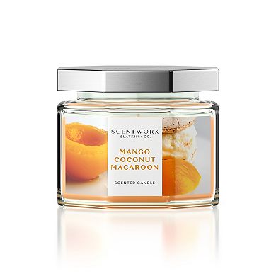 ScentWorx Mango Coconut Macaroon 8-oz. Candle Jar