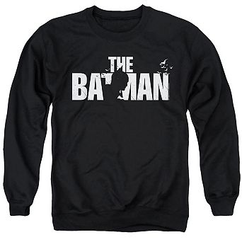 The Batman Silhouette Title Adult Crewneck Sweatshirt
