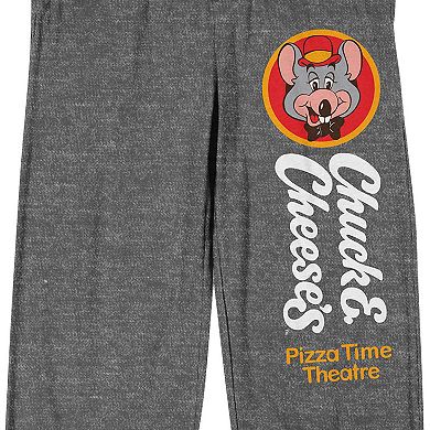 Men's Chuck E. Cheese Mouse Logo Pajama Pants
