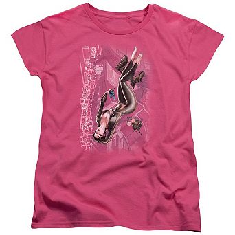 Justice League Of America Catwoman 1 Short Sleeve Womens T-shirt