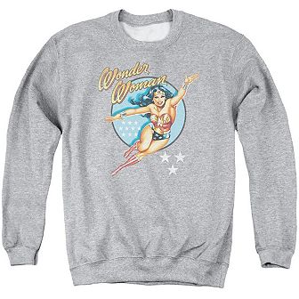 Dc Comics Wonder Woman Vintage Adult Crewneck Sweatshirt