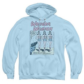 DC Comics Multiple Wonder Woman Adult Pull Over Hoodie