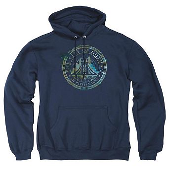 The Batman City Of Gotham Adult Pull Over Hoodie