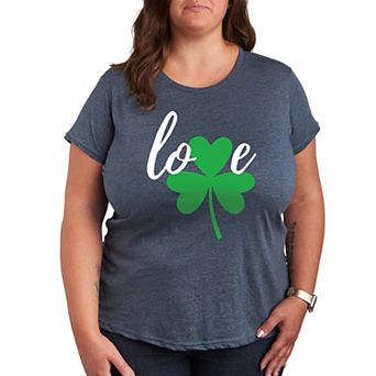 Plus Love Shamrock Graphic Tee
