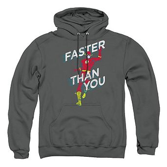 DC Comics Flash Faster Than You Adult Pull Over Hoodie