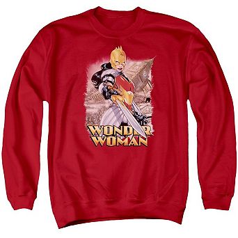 Justice League of America Wonder Woman Adult Crewneck Sweatshirt