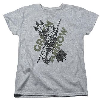 Justice League Of America Archers Arrows Short Sleeve Womens T-shirt