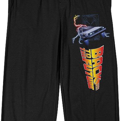 Men's Back To The Future DeLorean Time Machine Pajama Pants