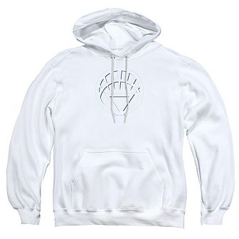 Green Lantern White Lantern Logo Adult Pull Over Hoodie