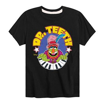 Disney's The Muppets Boys 8-20 Electric Mayhem Dr. Teeth Graphic Tee