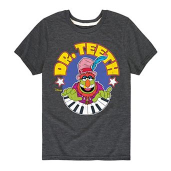 Disney's The Muppets Boys 8-20 Electric Mayhem Dr. Teeth Graphic Tee