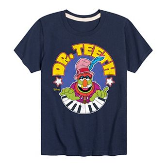 Disney's The Muppets Boys 8-20 Electric Mayhem Dr. Teeth Graphic Tee