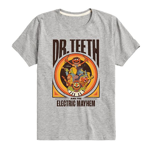 Disney's The Muppets Dr. Teeth Boys 8-20 Electric Mayhem Graphic Tee