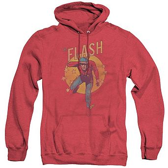 DC Comics Flash Circle & Stars Adult Heather Hoodie