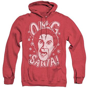 Elf Omg Santa Adult Heather Hoodie