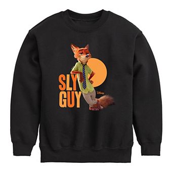 Disney's Zootopia Boys 8-20 Sly Guy Crew Fleece Sweatshirt