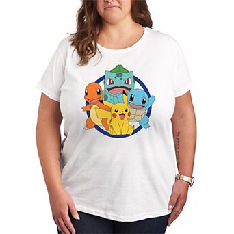 Plus Pokemon Round Group Graphic Tee