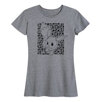 Plus Pokemon Eevee Pattern Graphic Tee