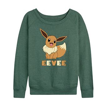 Plus Size Pokemon Eevee French Terry Long Sleeve Tee