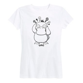 Plus Pokemon Psyduck Pattern Graphic Tee