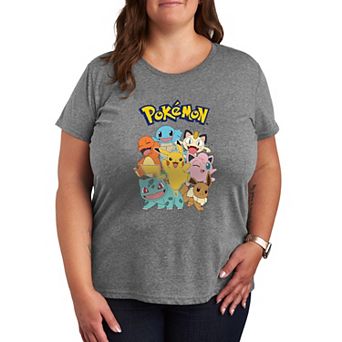 Plus Pokemon Character Group Graphic Tee