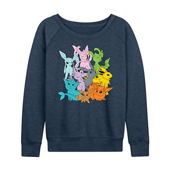 Plus Size Pokemon Group French Terry Long Sleeve Tee