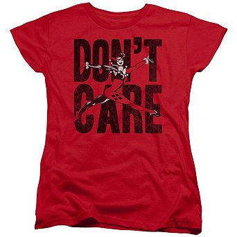 Justice League of America Dont Care Short Sleeve Women´s T-Shirt