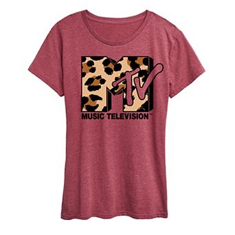Women's MTV Leopard Art Graphic Tee
