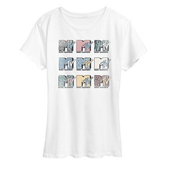Women's MTV Grid Graphic Tee
