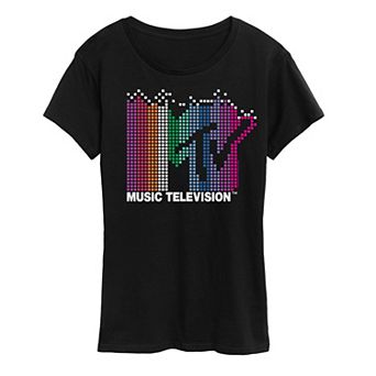 Women's MTV Rainbow Graphic Tee