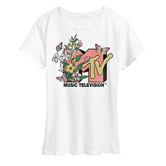 Women's MTV Botanical Art Graphic Tee
