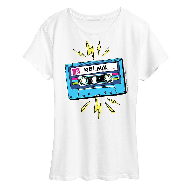 Women's MTV Cassette Graphic Tee,