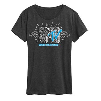 Women's MTV Doodle Logo Graphic Tee