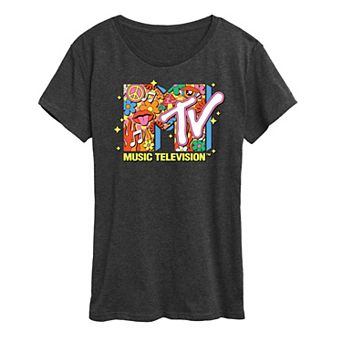 Women's MTV Logo Retro Collage Graphic Tee