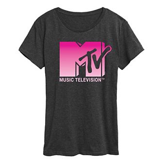 Women's MTV Pink Ombre Graphic Tee